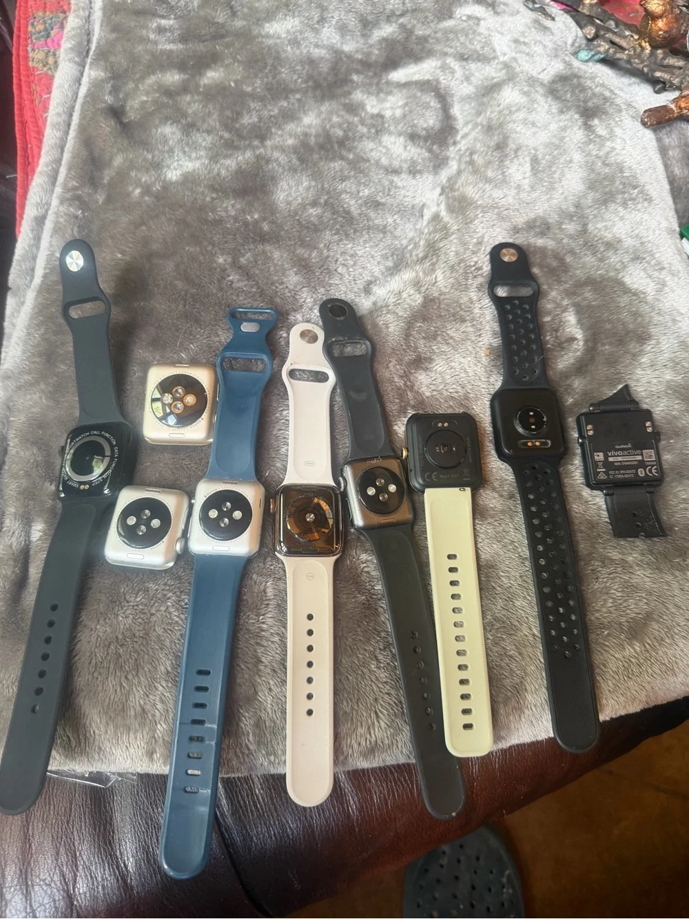 (Parts Only)Mixed Smartwatch Pack - Black, Blue, White, Gray, Green Bands